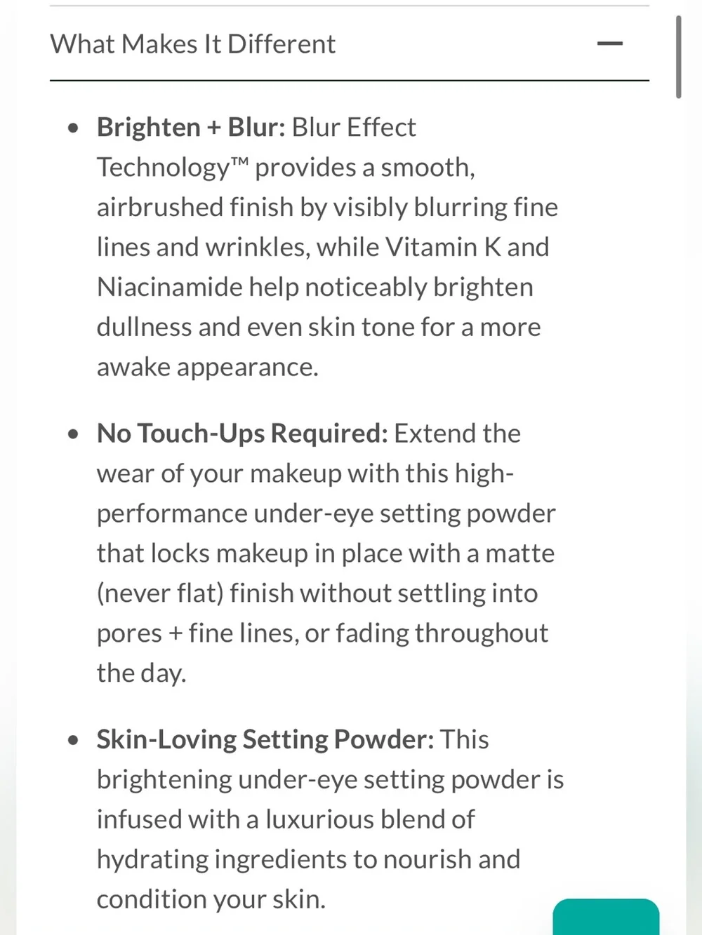 Thrive Causemetics Brilliant Under Eye Brightener Loose Setting Powder - Honey